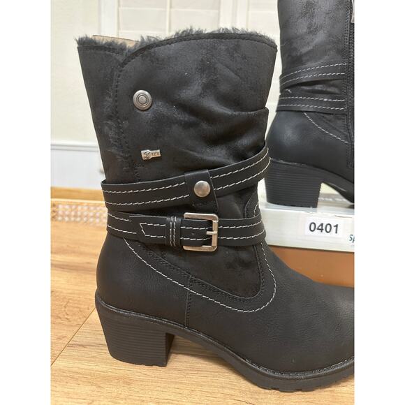 Spring Step Relife Boisa Boot Black Vegan Leather 9 US 40 EU NIB Water Resistant - Picture 4 of 16